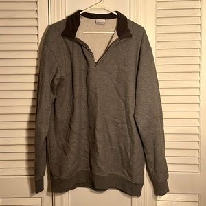 Gray Columbia quarter zip sweatshirt
